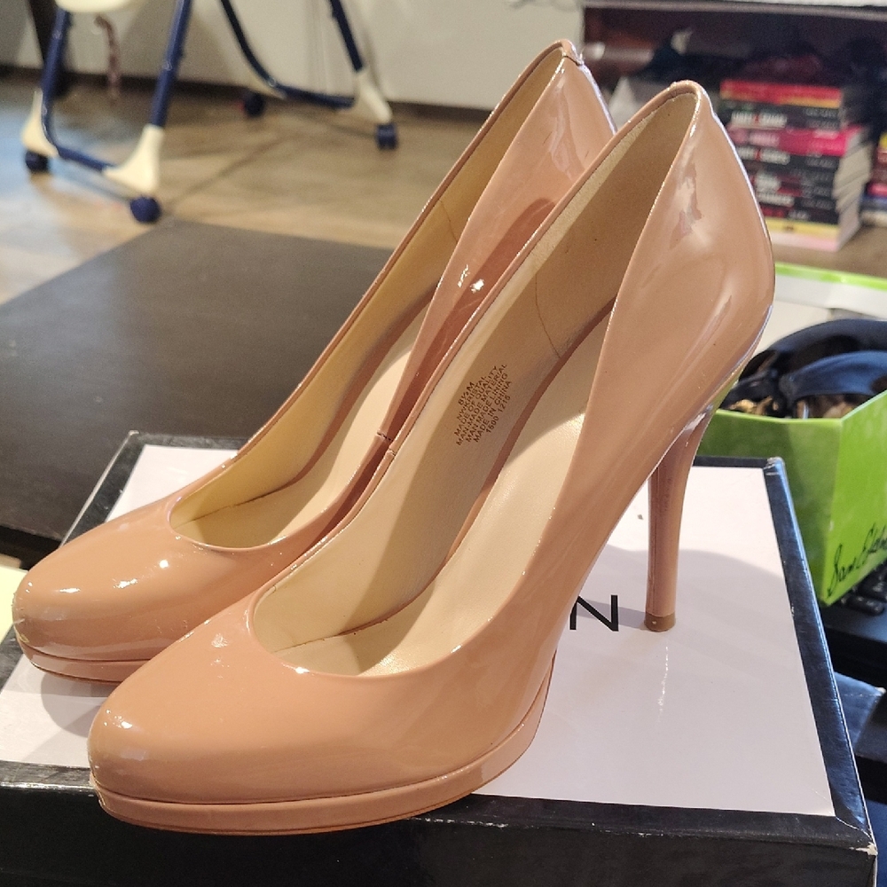 Nine West Blush Patent Leather Heels